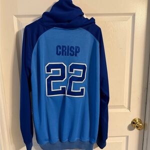 Blue Hoodie with Number 22 Crisp Blue Sox 25